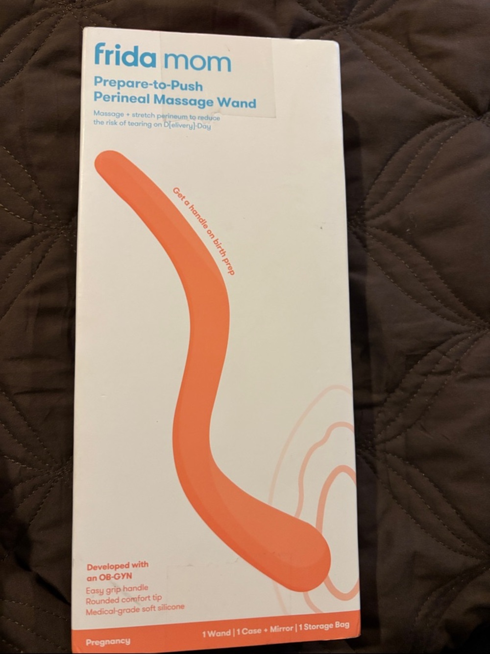 frida mom Prepare-to-Push Perineal Massage Wand - Coral